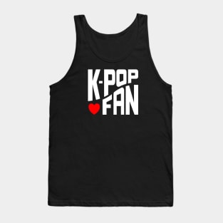 K-Pop Fan on curve with heart, for KPop fans everywhere Tank Top